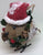 Burlap Bird with Hat Ornament.