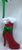 Red High Heel Santa Boot Ornament