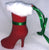 Red High Heel Santa Boot Ornament