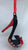 Peep Toe Black High Heel Ornament