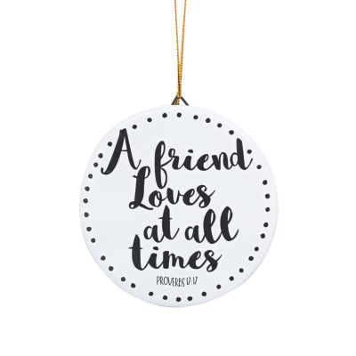 Friendship Christmas Ornaments with Easel
