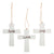 Rustic Faith Wood Cross Ornaments